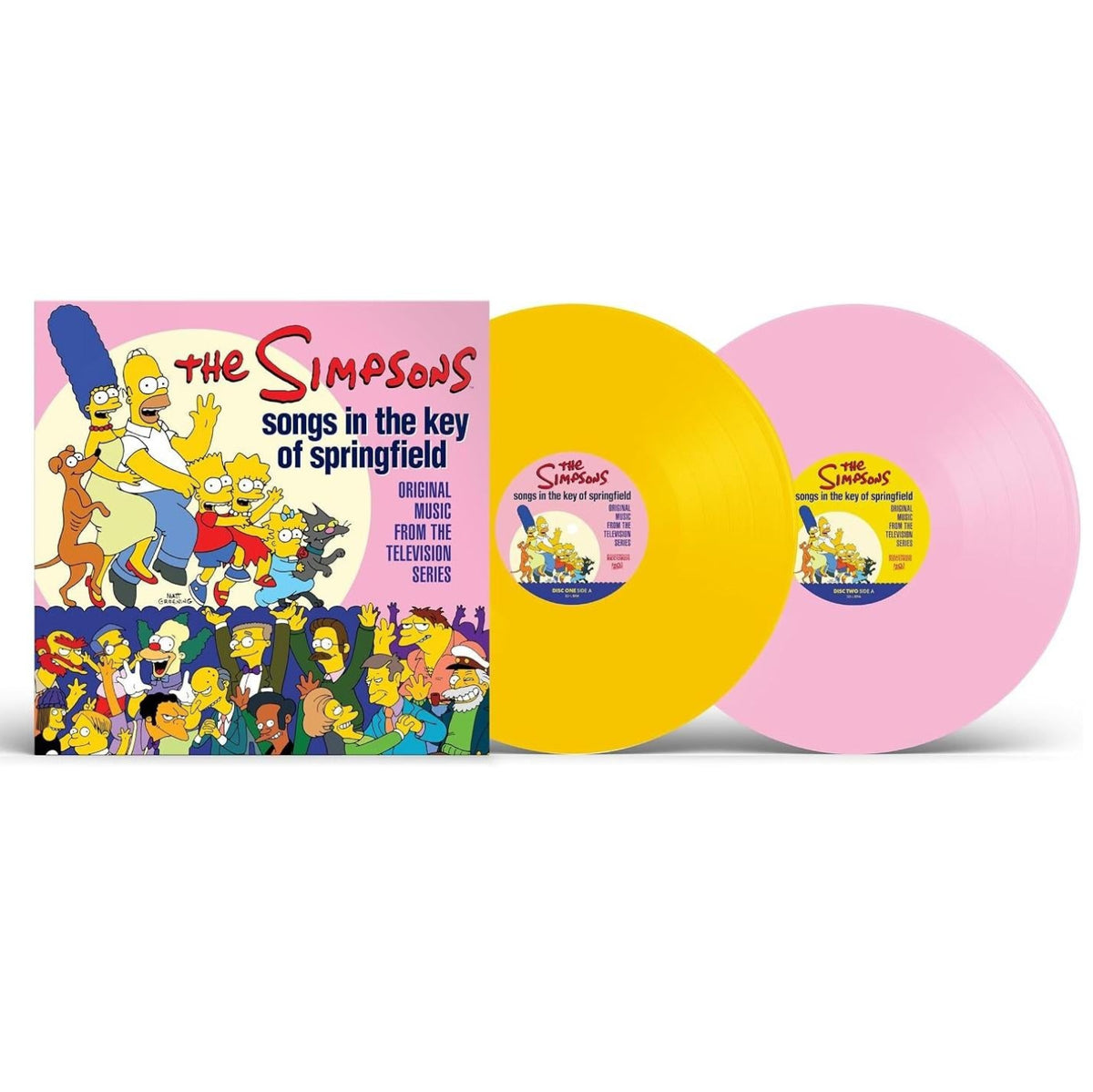 (PREVENTA) THE SIMPSONS - SONGS IN THE KEY OF SPRINGFIELD (ORIGINAL MUSIC TELEVISION SERIES) (2LP) (YELLOW/PINK VINYL) | VINILO