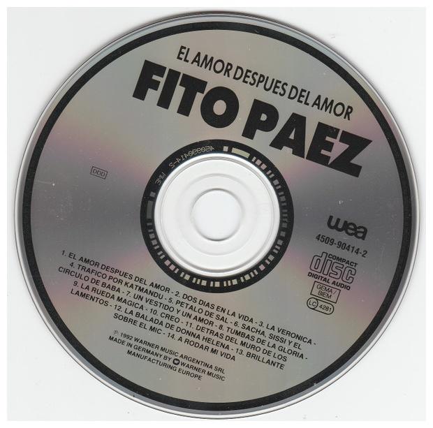 FITO PAEZ - EL AMOR DESPUES DEL AMOR (DIGIPACK) | CD