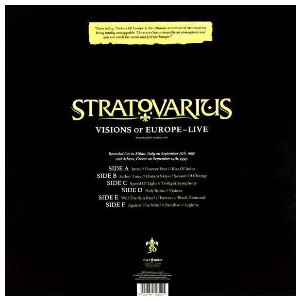 STRATOVARIUS - VISIONS OF EUROPE LIVE (3LP) | VINILO