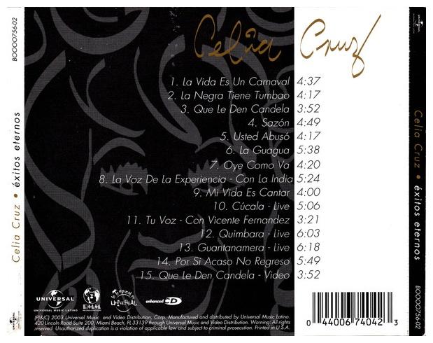 CELIA CRUZ - EXITOS ETERNOS | CD
