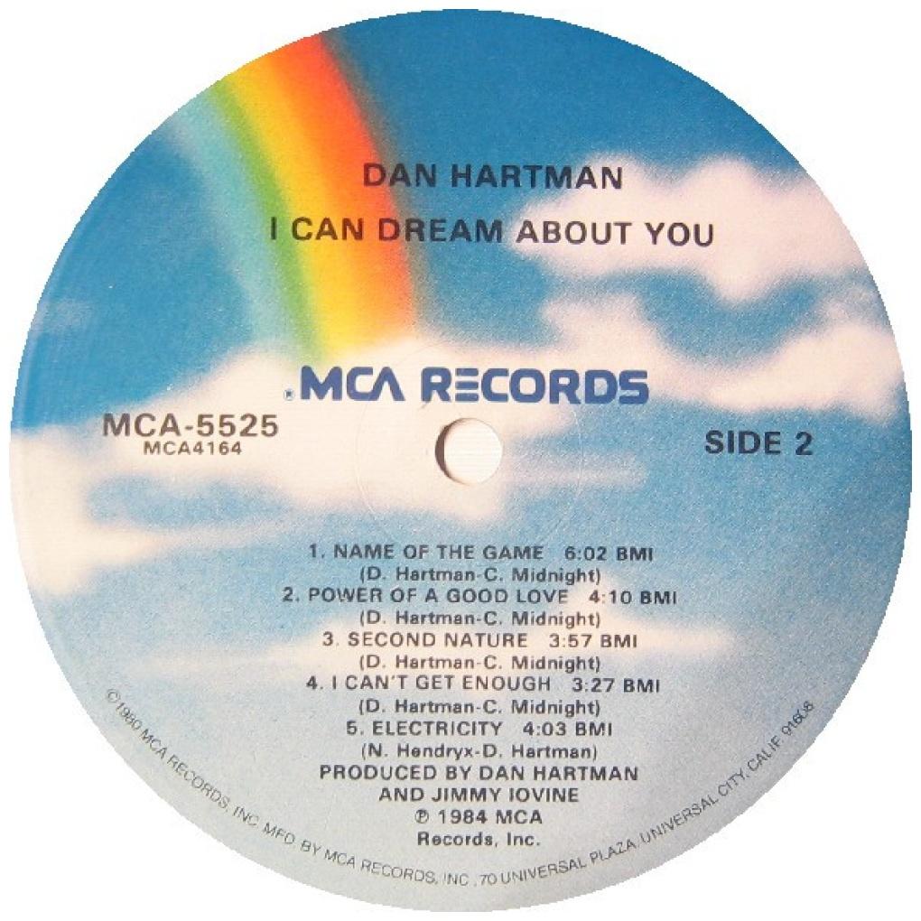 DAN HARTMAN - I CAN DREAM ABOUT YOU | VINILO USADO