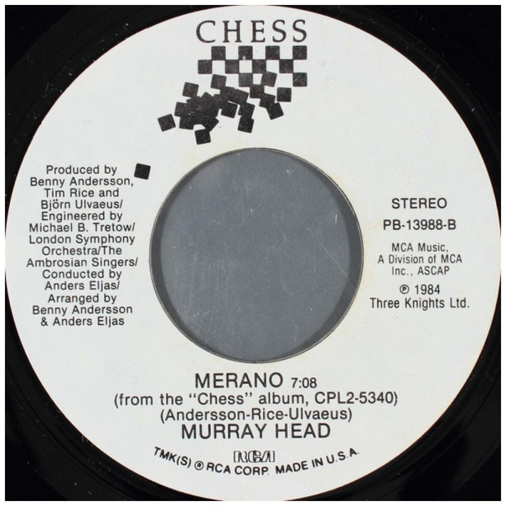 MURRAY HEAD - ONE NIGHT IN BANGKOK | 7" SINGLE USADO