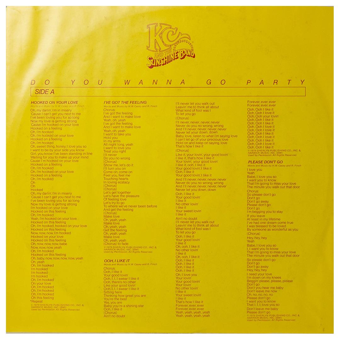 KC AND THE SUNSHINE BAND - DO YOU WANNA GO PARTY | VINILO USADO