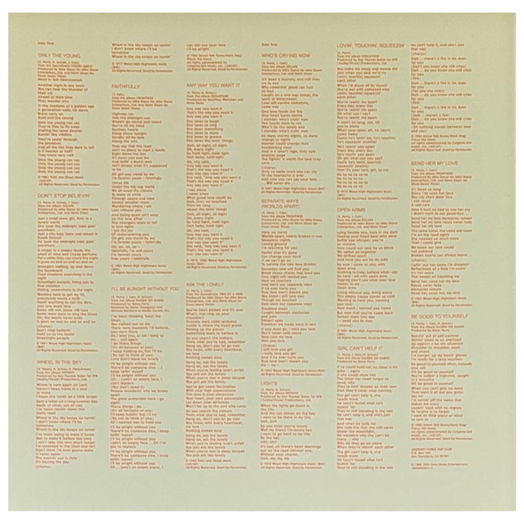 JOURNEY - GREATEST HITS (2LP) (2024) | VINILO