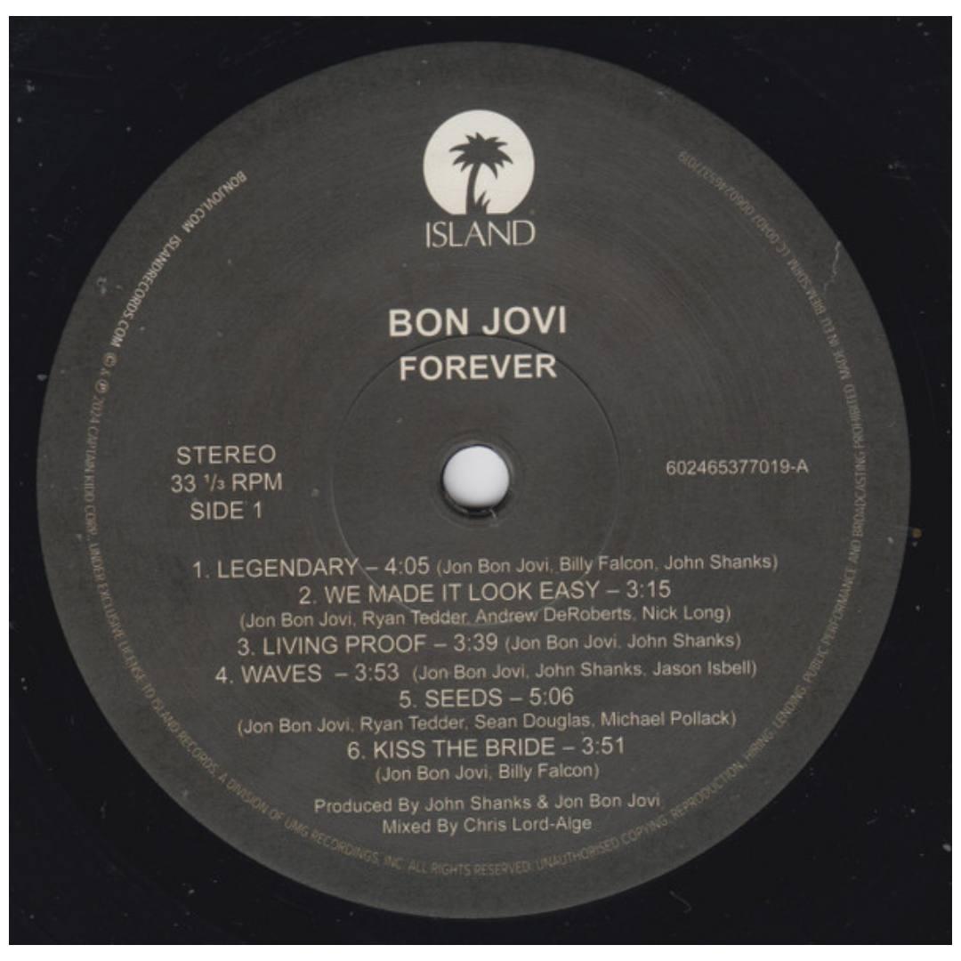 BON JOVI - FOREVER (2024) | VINILO