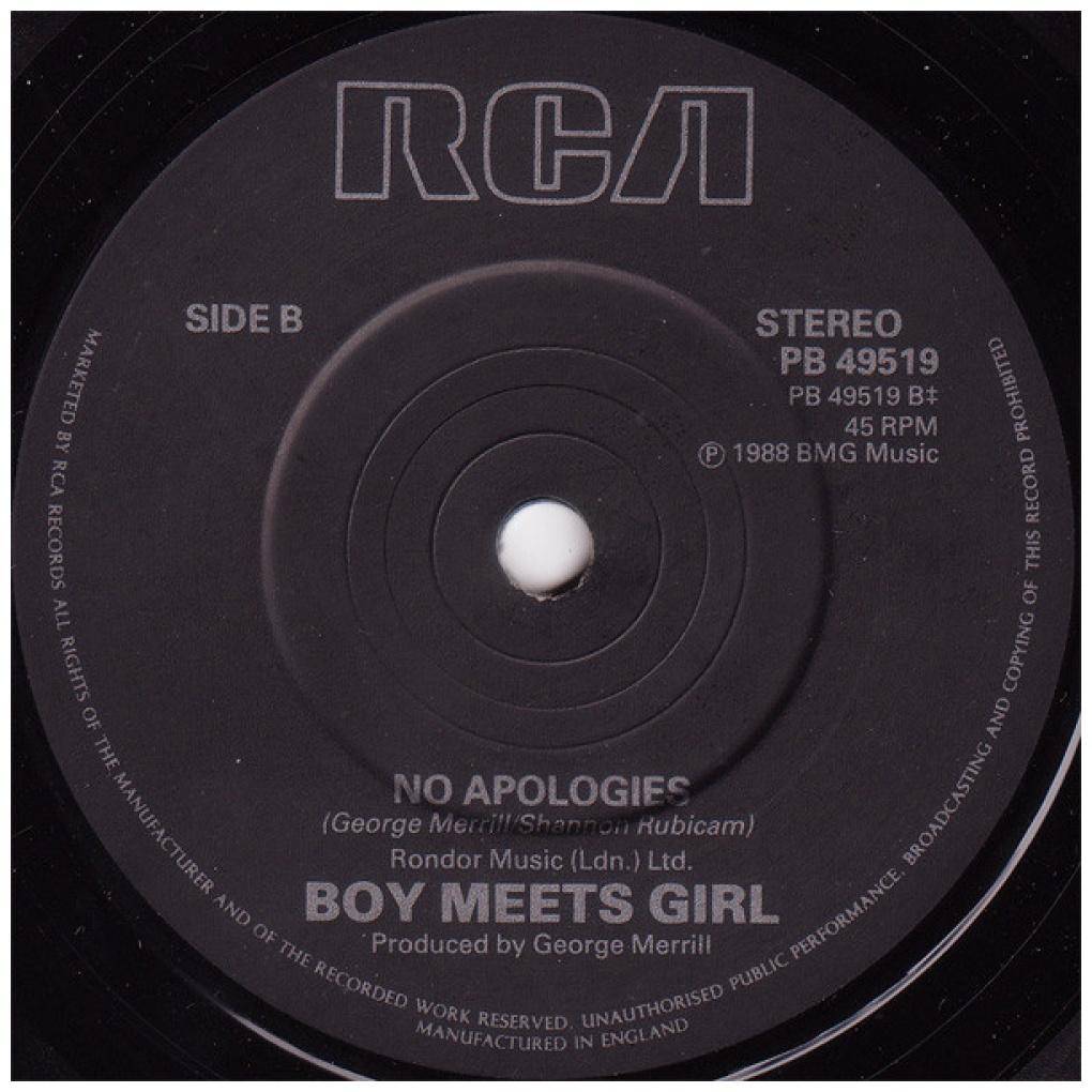 BOYS MEETS GIRL - WAITING FOR A STAR TO FALL | 7" SINGLE USADO