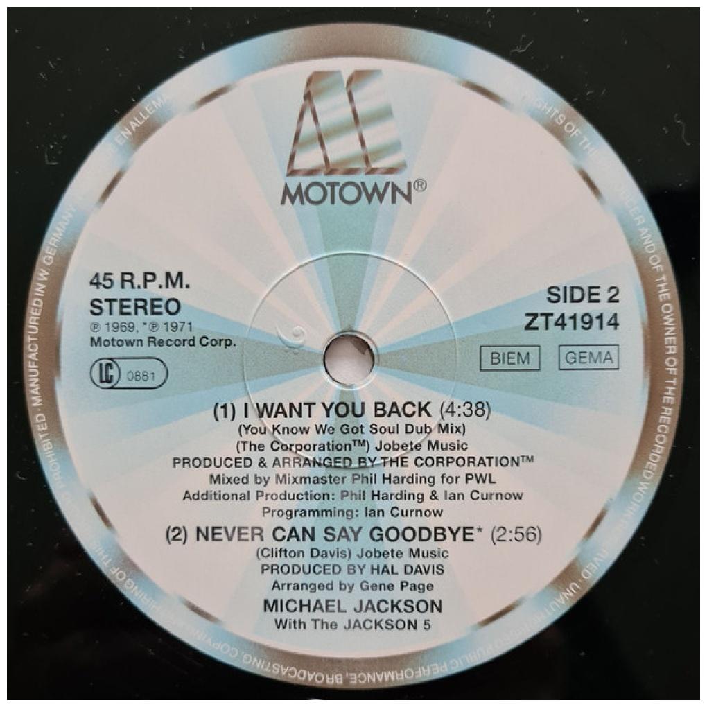 MICHAEL JACKSON & JACKSON 5 - I WANT YOU BACK | 12'' MAXI SINGLE USADO