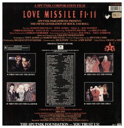 SIGUE SIGUE SPUTNIK - LOVE MISSILE F1-11 | 12" MAXI SINGLE USADO