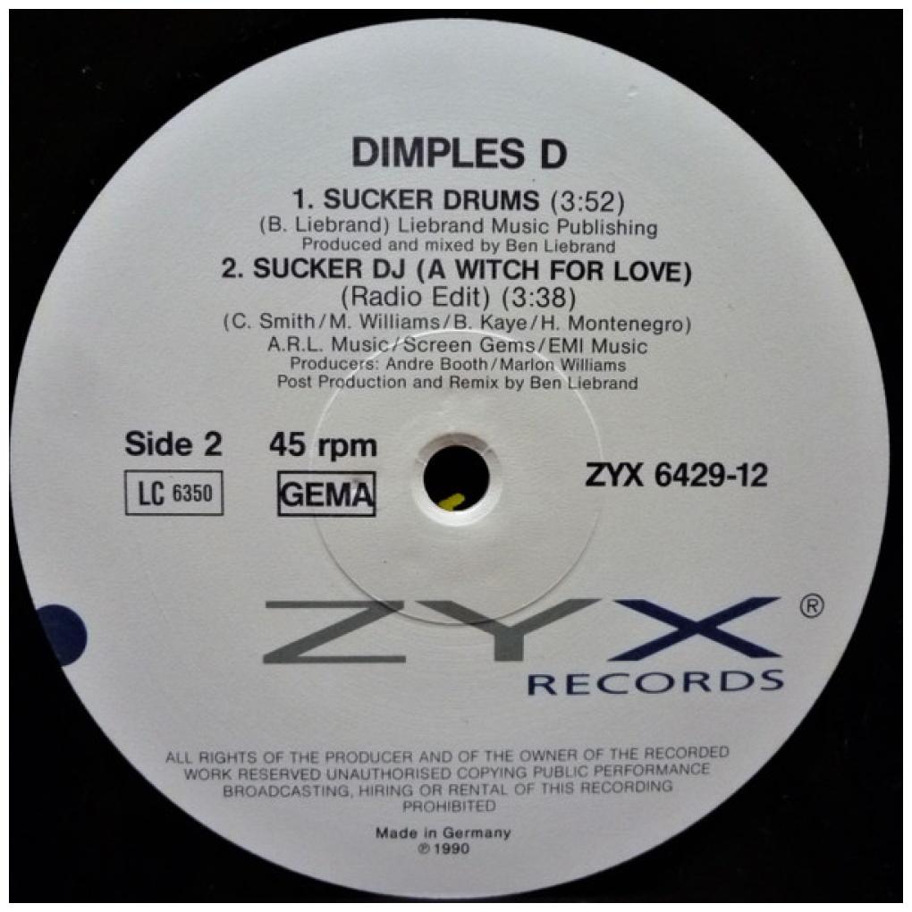 DIMPLES D - SUCHER DJ | 12'' MAXI SINGLE USADO