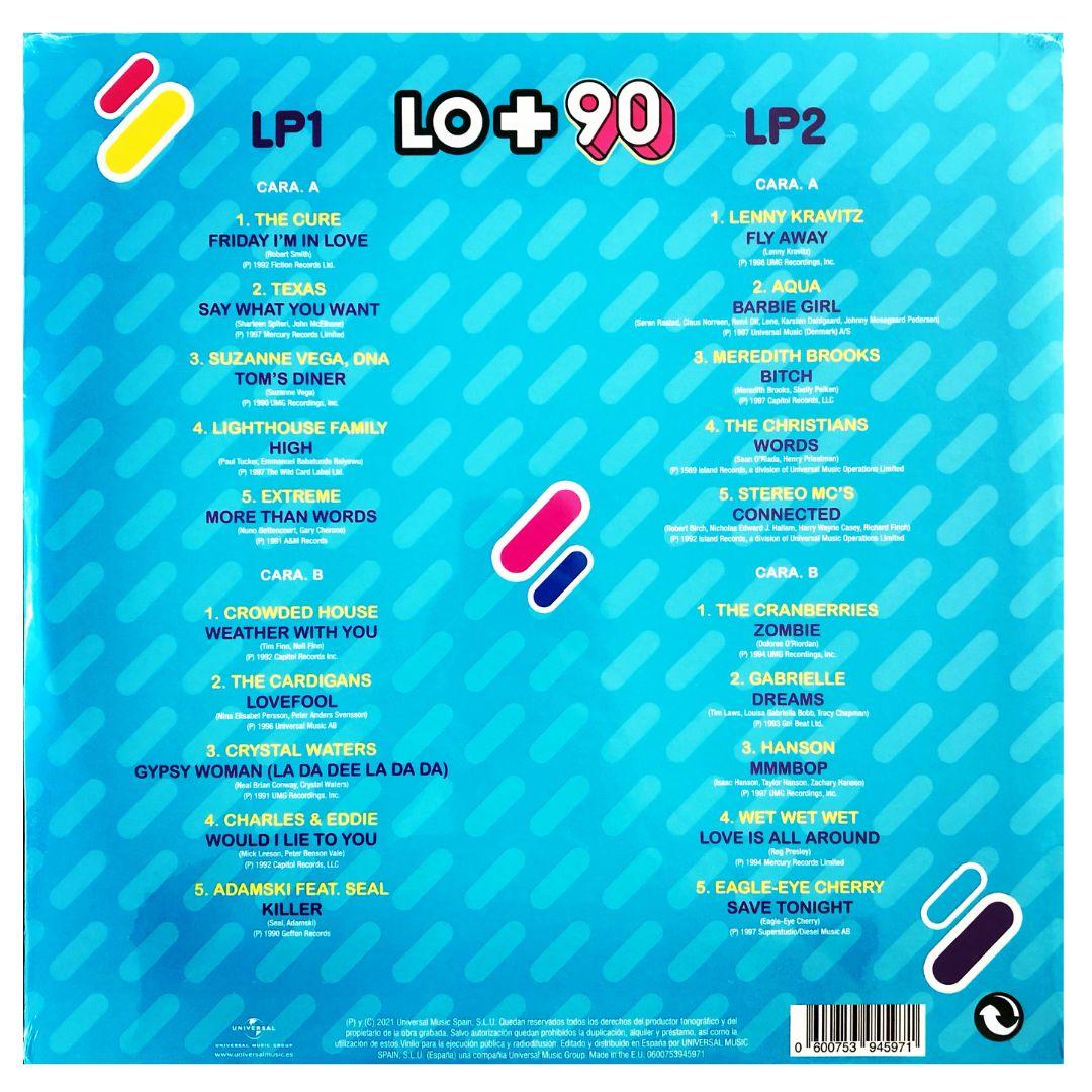 LO + DE LOS 90 - LO MEJOR DE LOS 90´S (2LP) | VINILO