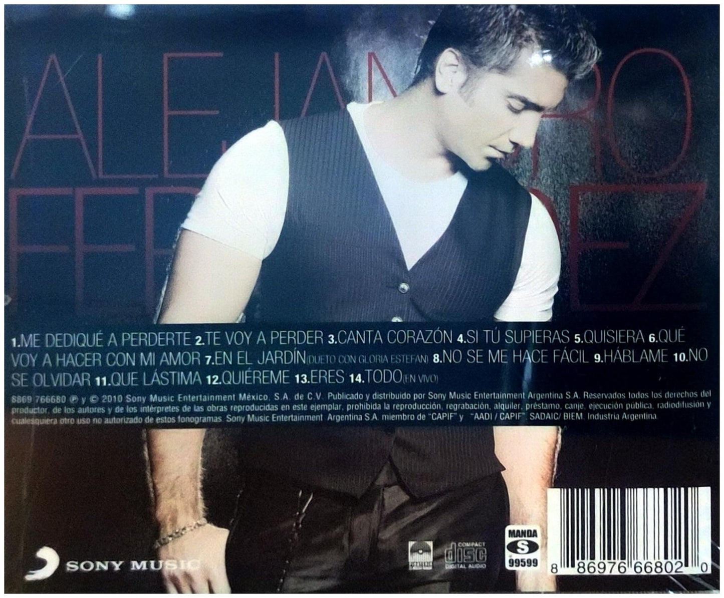 ALEJANDRO FERNANDEZ - MAS ROMANTICO QUE NUNCA: SUS GRANDES EXITOS | CD
