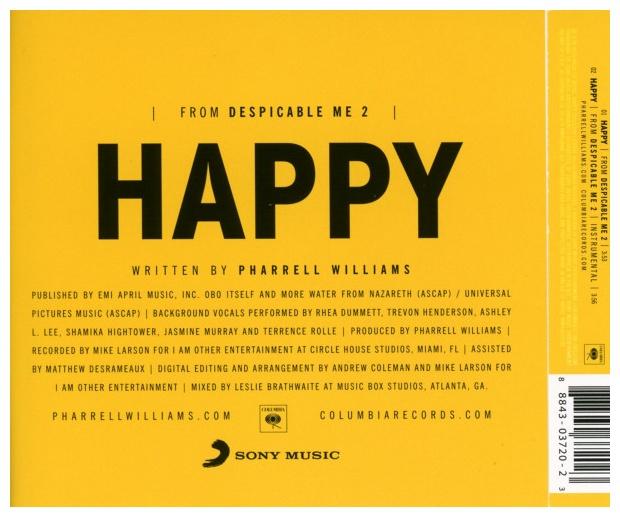 PHARRELL WILLIAMS - HAPPY | CD SINGLE USADO