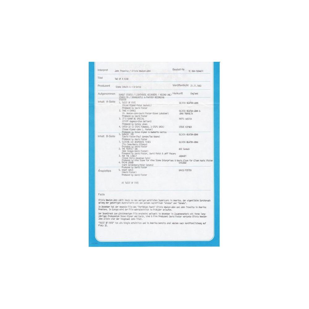 TWO OF A KIND - O.S.T. | VINILO USADO