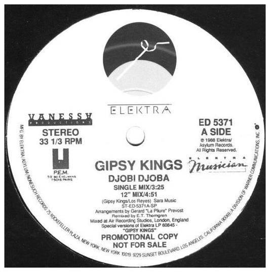 GIPSY KINGS - DJOBI DJOBA | 12" MAXI SINGLE USADO