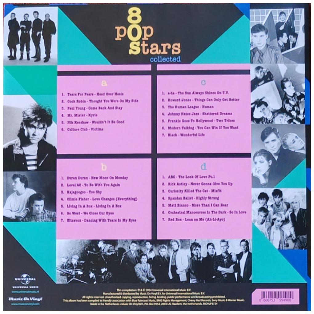 80'S POP STARS - COLLECTED (2LP) (COLOR VINYL) | VINILO