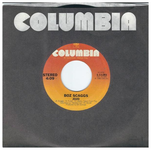 BOZ SCAGGS - JO JO | 7" SINGLE VINILO USADO