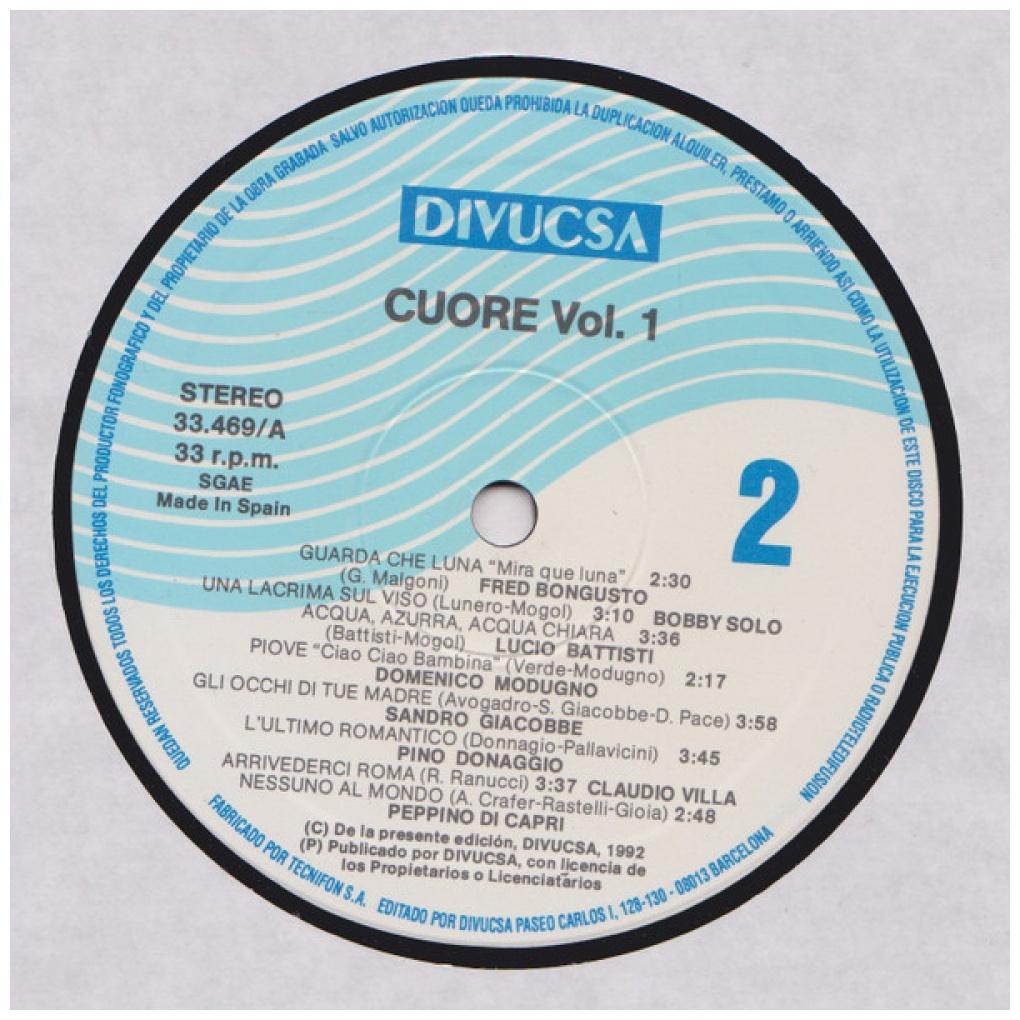 CUORE - VARIOUS ARTIST: 50 CANCIONES ITALIANAS (3LP) | VINILO USADO