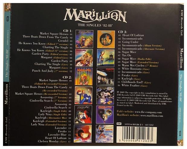 MARILLION - THE SINGLES 82-88 (3CD) | BOXSET