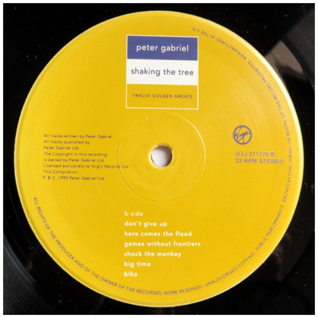 PETER GABRIEL - SHAKING THE TREE: TWELVE GOLDEN GREATS | VINILO USADO