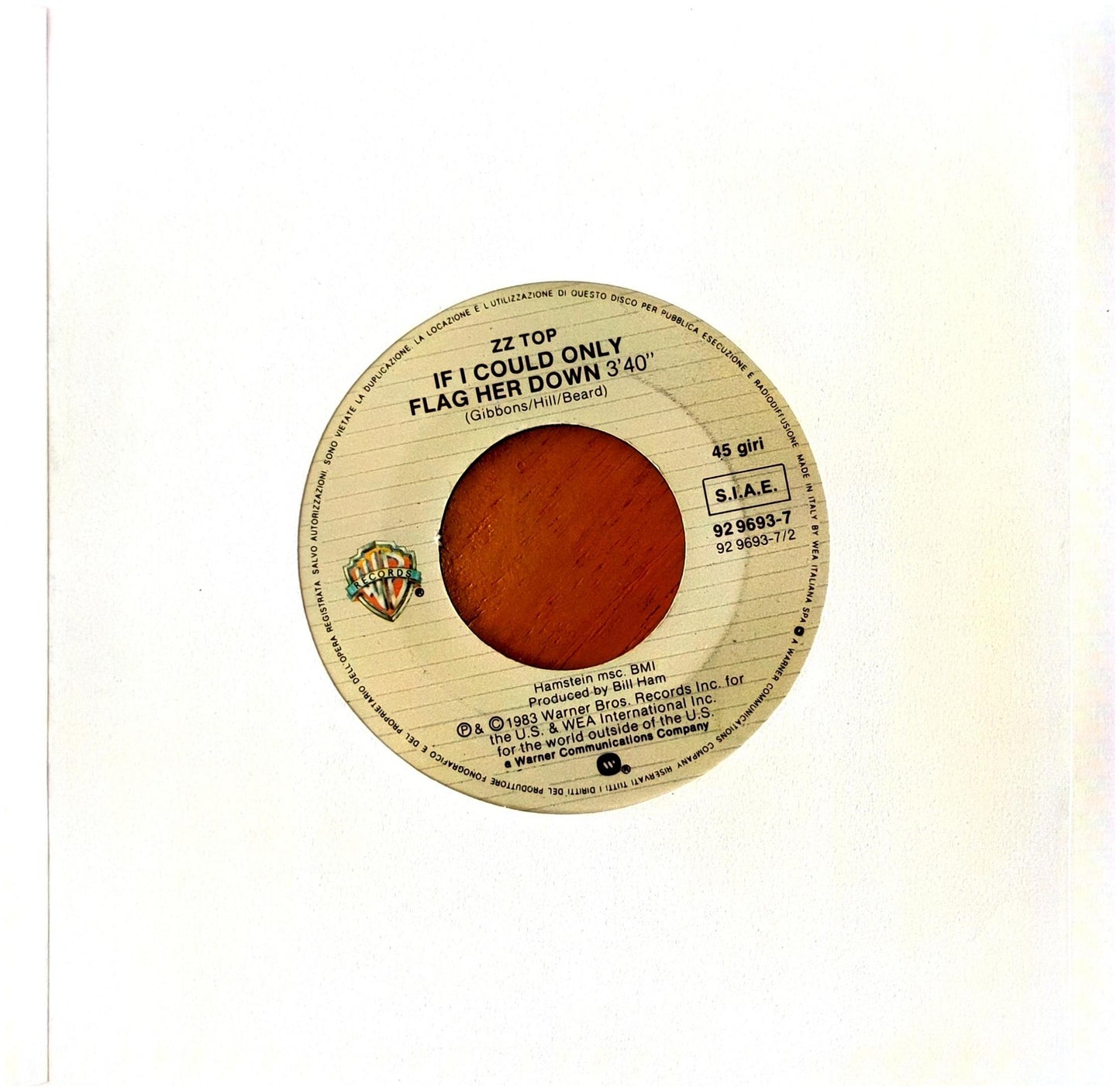 ZZ TOP - GIMME AL YOUR LOVING | 7" SINGLE VINILO USADO