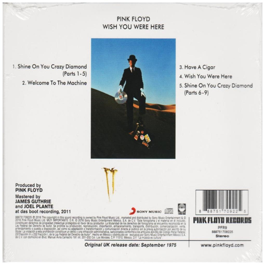 PINK FLOYD - WISH YOU WERE HERE | CD