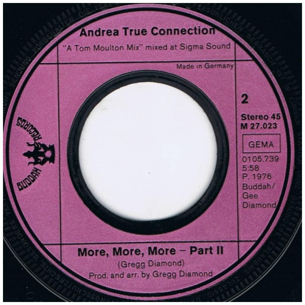 ANDREA TRUE CONNECTION - MORE MORE MORE | 7" SINGLE USADO