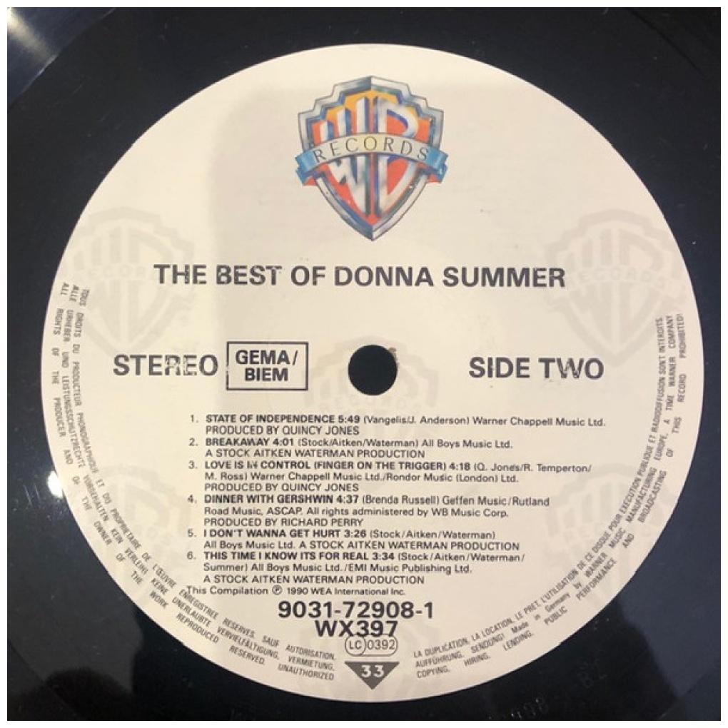 DONNA SUMMER - THE BEST OF | VINILO USADO