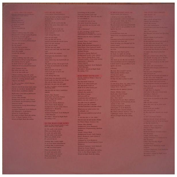CARLY SIMON - CAMING AROUND AGAIN | VINILO USADO