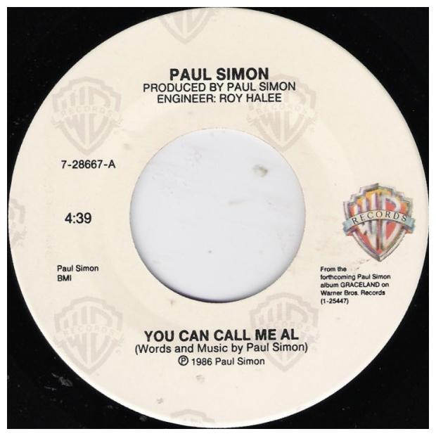 PAUL SIMON - YOU CAN CALL ME ALL | 7" SINGLE VINILO USADO
