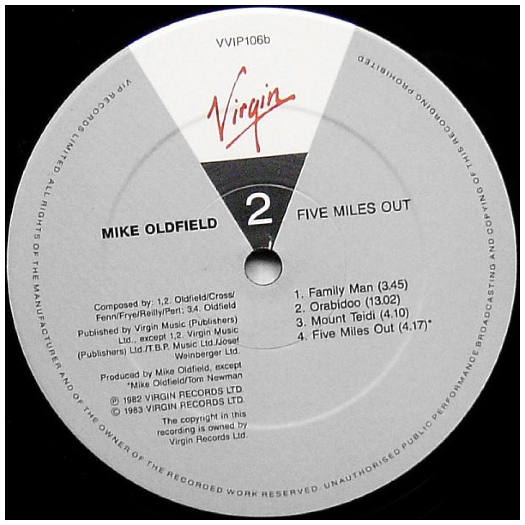 MIKE OLDFIELD - FIVE MILES OUT | VINILO USADO