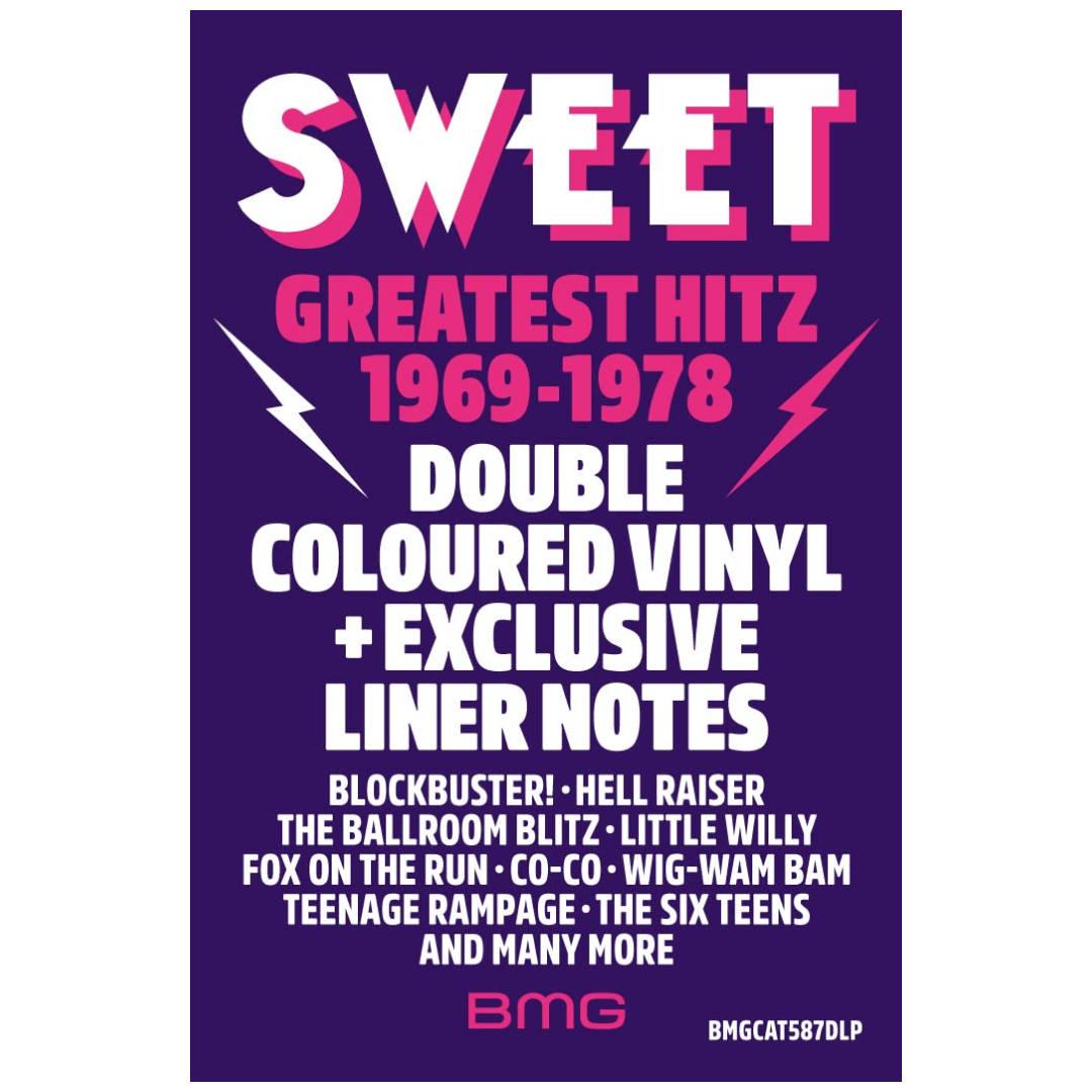 SWEET - GREATEST HITZ 1969-1978 (2LP)(COLOR VINYL) | VINILO