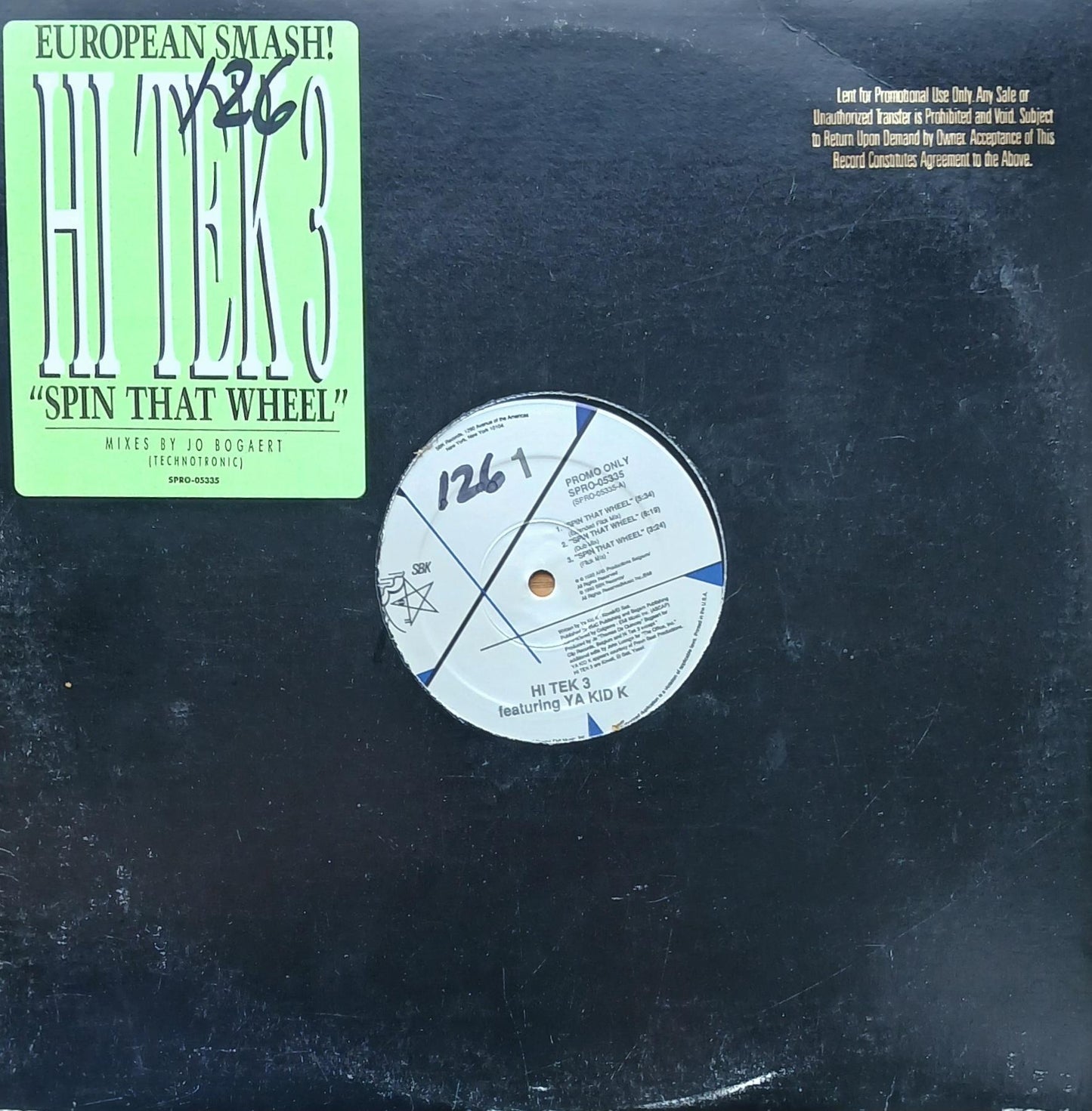 HI TEK 3 - SPIN THAT WHEEL (PROMO COPY) | 12" MAXI SINGLE USADO