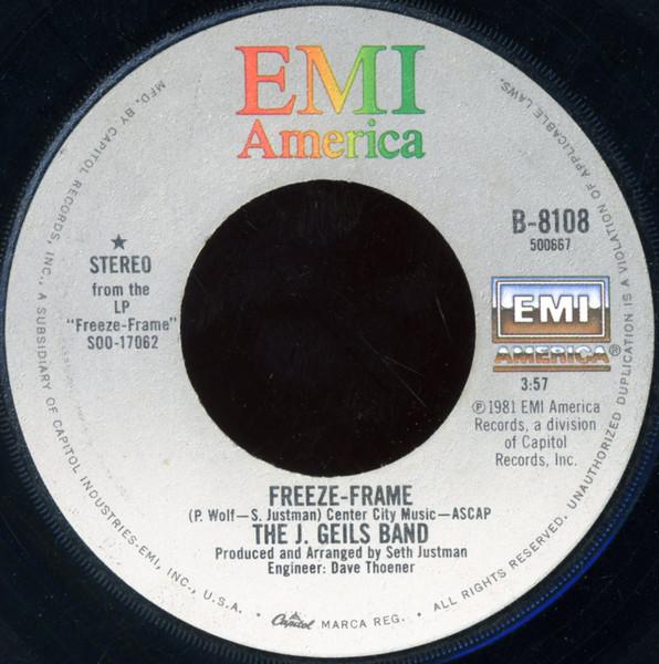 J. GEILS BAND - FREEZE-FRAME/FLAMETHROWER | 7" SINGLE VINILO USADO