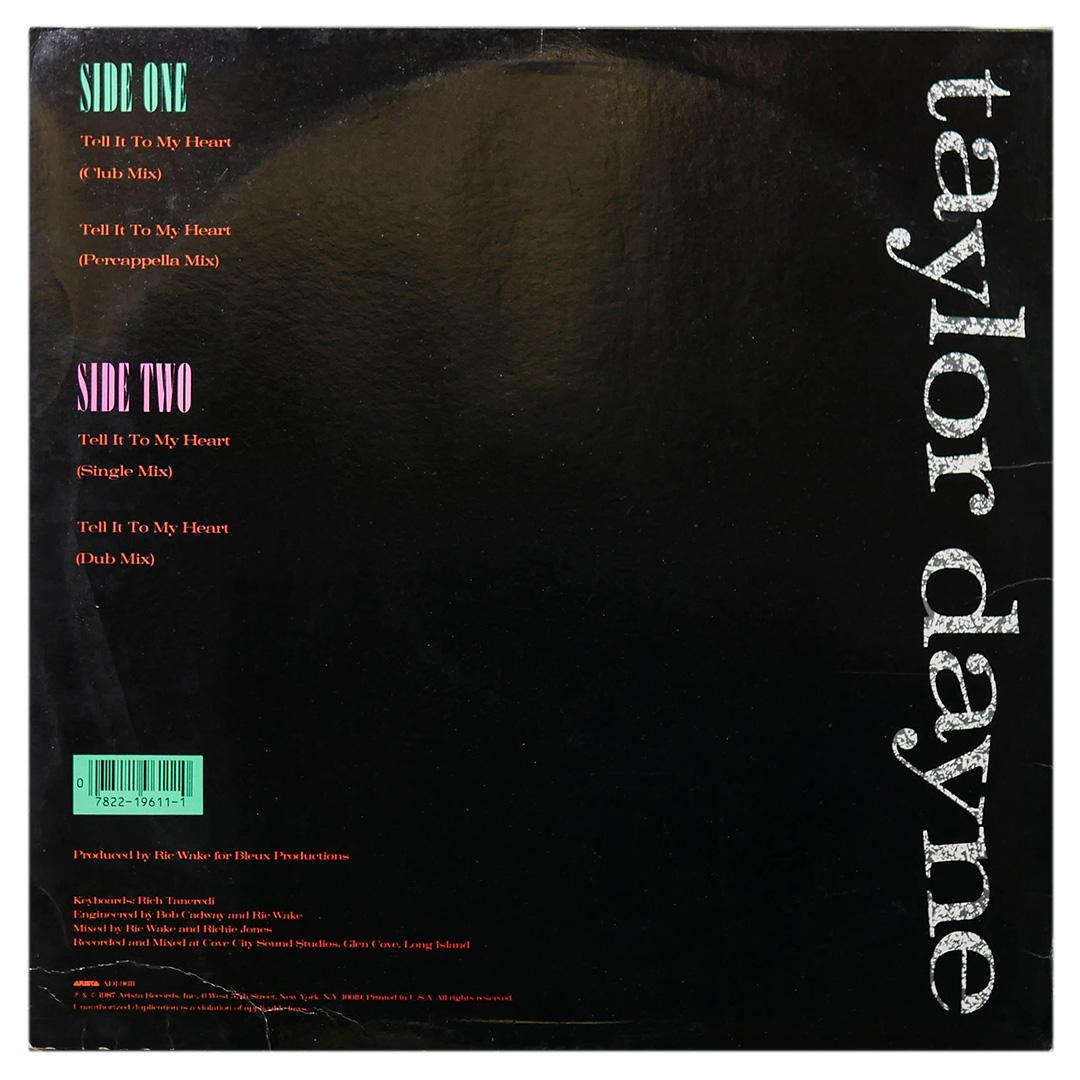 TAYLOR DAYNE - TELL IT TO MY HEART | 12" MAXI SINGLE USADO
