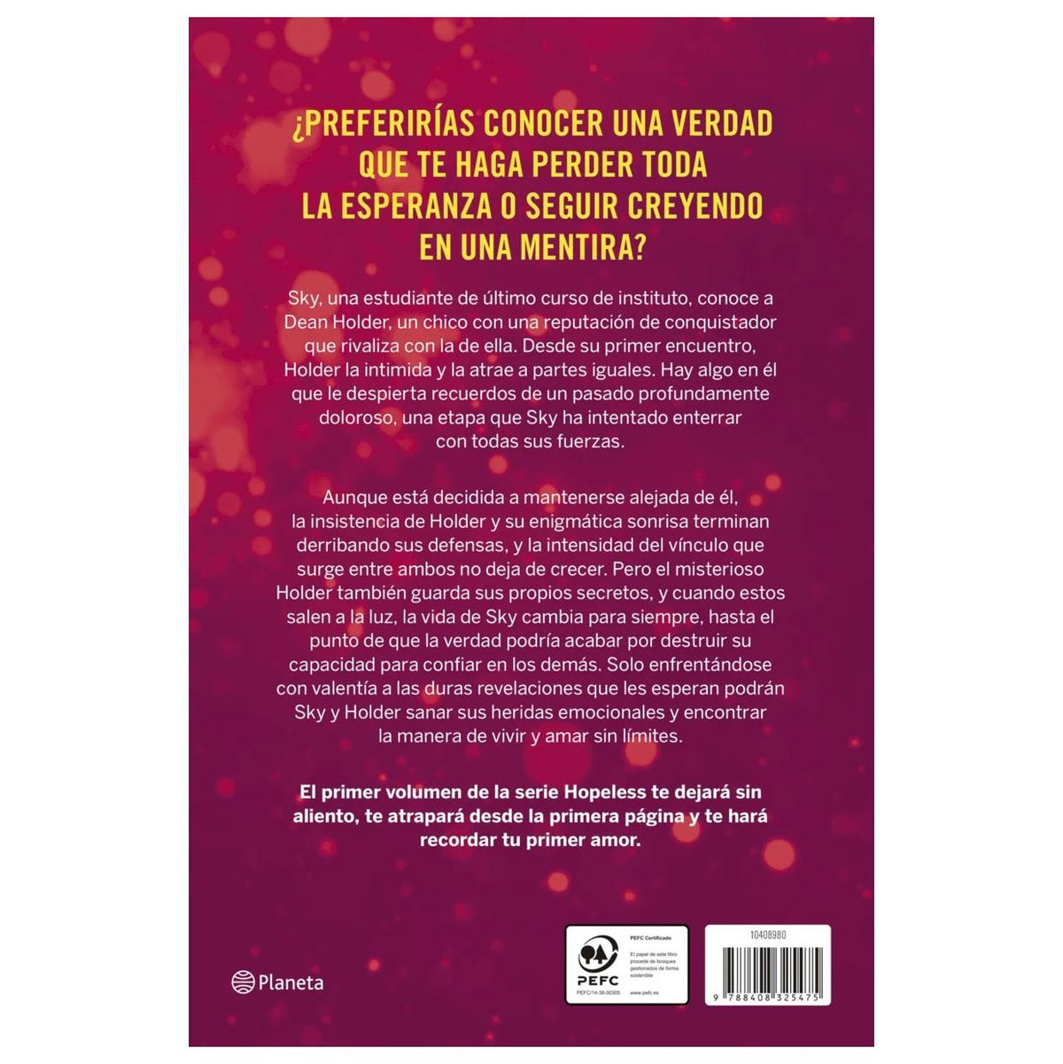 HOPELESS. TOCANDO EL CIELO (TAPA RÚSTICA) - COLLEEN HOOVER | LIBRO