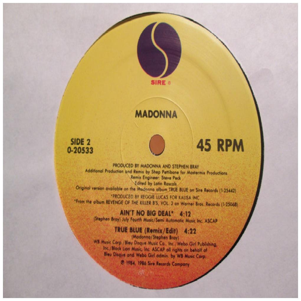 MADONNA - TRUE BLUE | 12'' MAXI SINGLE USADO