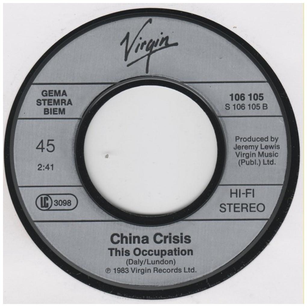 CHINA CRISIS - WISHFUL THINKING | 7" SINGLE USADO