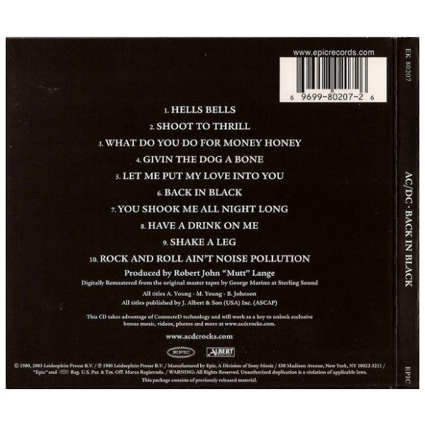 AC/DC - BACK IN BLACK | CD
