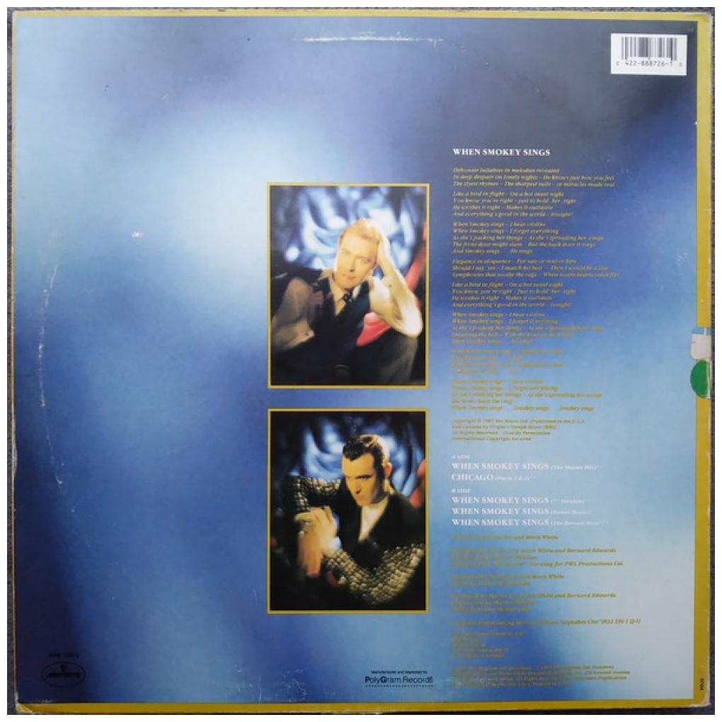 ABC - WHEN SMOKEY SING | 12'' MAXI SINGLE USADO