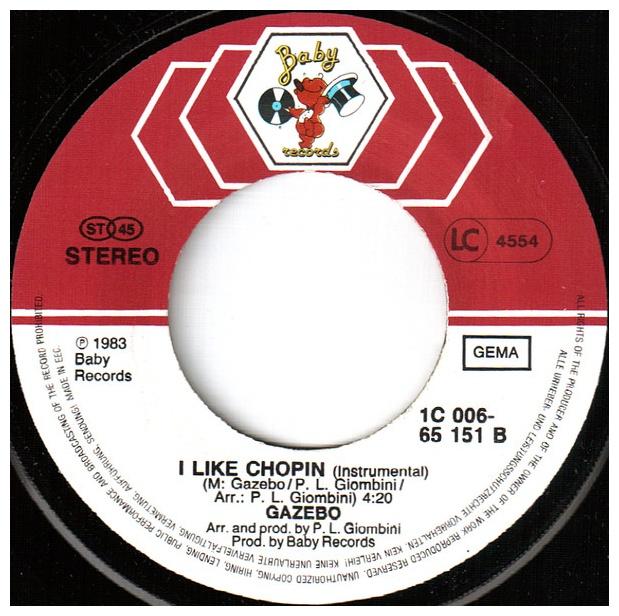 GAZEBO - I LIKE CHOPIN | 7 SINGLE VINILO USADO