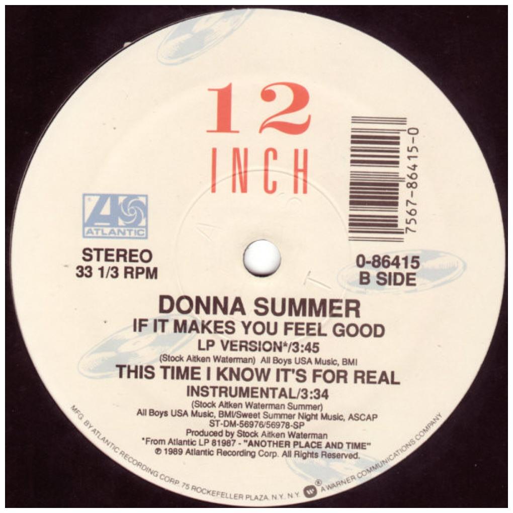 DONNA SUMMER - THIS TIME I KNOW IT'S FOR REAL | 12'' MAXI SINGLE USADO