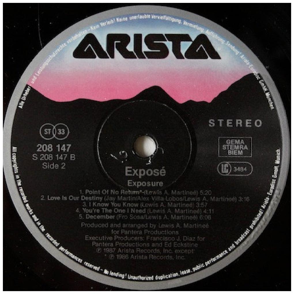 EXPOSÉ - EXPOSURE | VINILO USADO