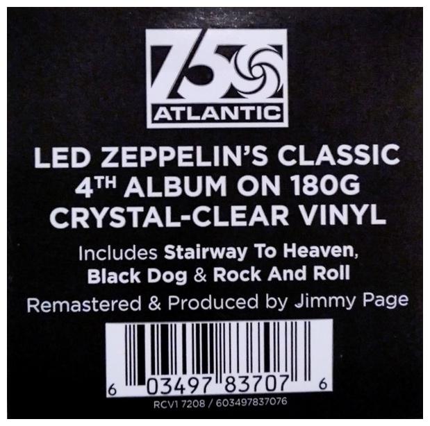 LED ZEPPELIN - LED ZEPPELIN IV (CLEAR VINYL) | VINILO
