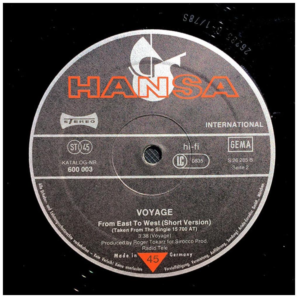 VOYAGE - FROM EAST TO WEST | 12'' MAXI SINGLE USADO