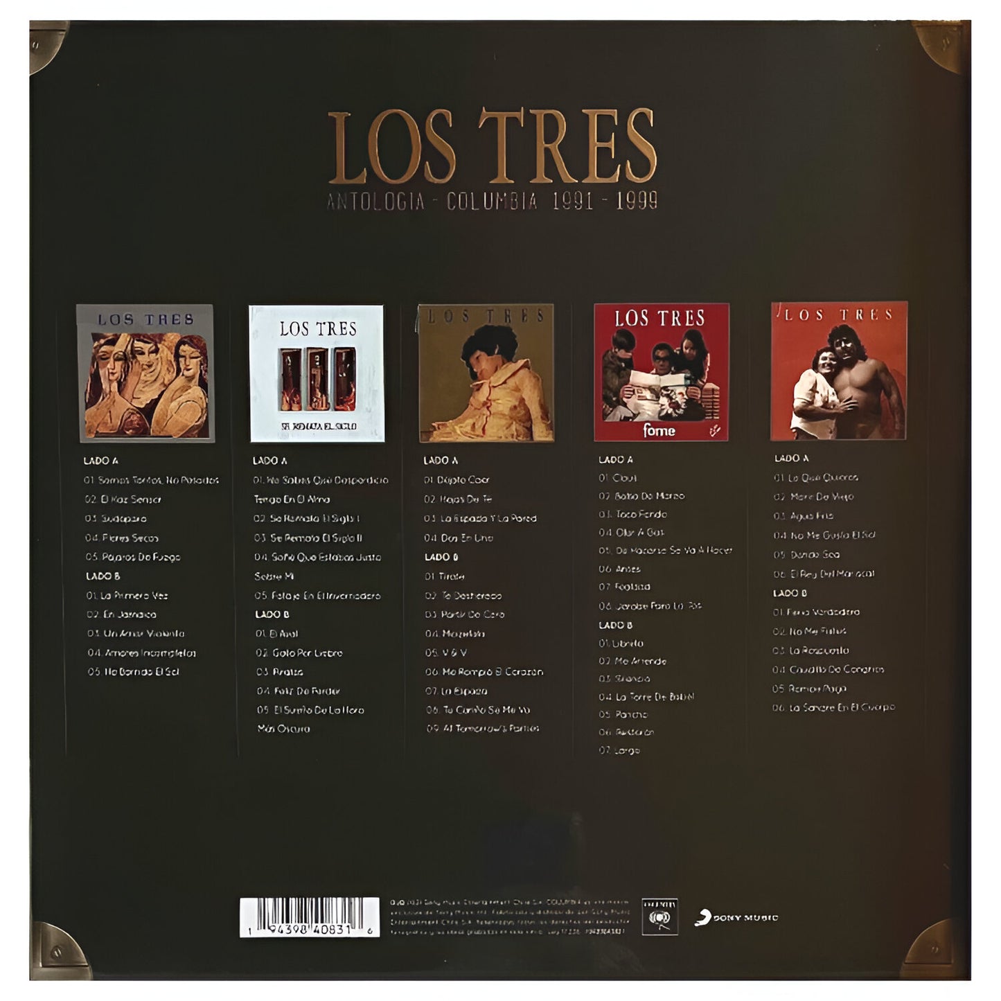 LOS TRES - ANTOLOGIA COLUMBIA 1991-1999 (5LP) | VINILO