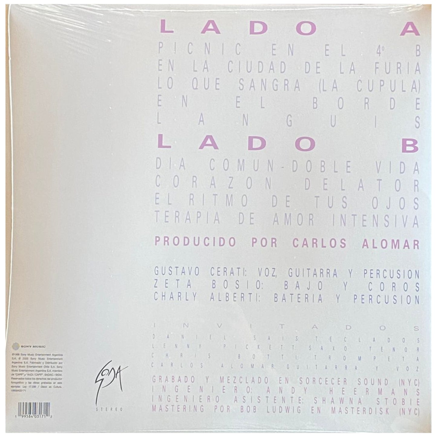 SODA STEREO - DOBLE VIDA (CLEAR VINYL) | VINILO