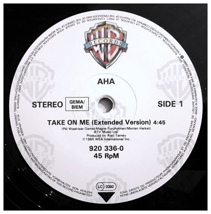 A-HA - TAKE ON ME | 12" MAXI SINGLE VINILO USADO