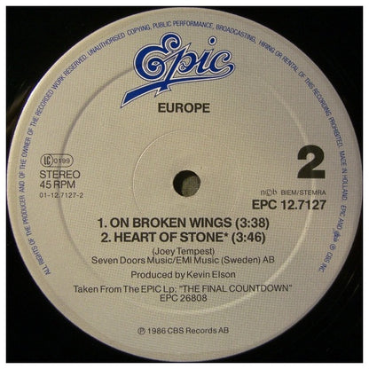 EUROPE - THE FINAL COUNTDOWN | 12" MAXI SINGLE VINILO USADO