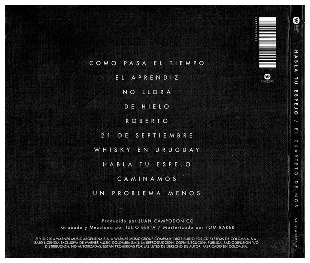 CUARTETO DE NOS  - HABLA TU ESPEJO (DIGIPACK) | CD