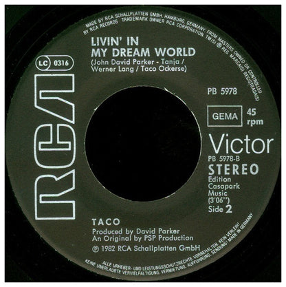 TACO - PUTTIN  ON THE RITZ | 7" SINGLE USADO